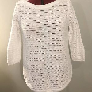 2/$10 Reitmans White 3/4 Sleeve Sweater